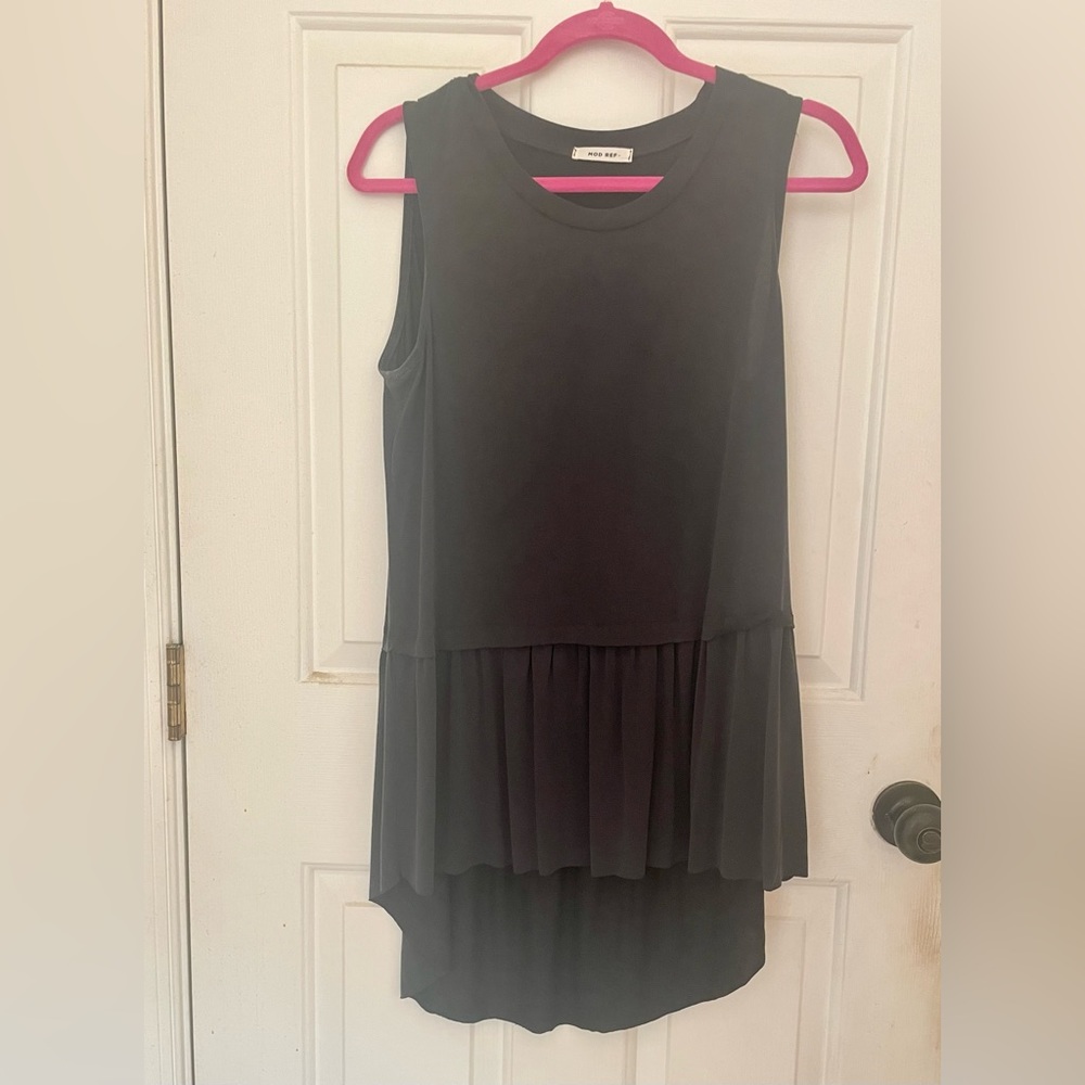 Mod Ref high/low peplum style top